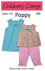 Childrens Corner CC286B Poppy Dress Sewing Pattern Sizes 5-8