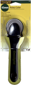 45MM      -ROTARY CUTTER OMNIGR, Omnigrid 2050 45mm Rotary Blade Fabric Cutter, Safety Guard, Soft Grip