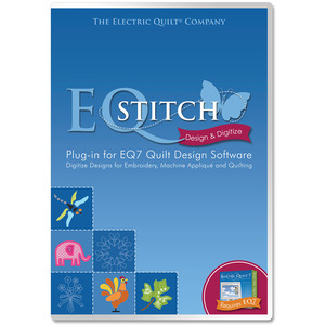 Electric Quilt ASTITCH EQ Stitch Embroidery Quilting Applique Redwork Digitizing Software DVD, Plug-In for EQ7, Video, 6 Lessons, 500 Built In Designs