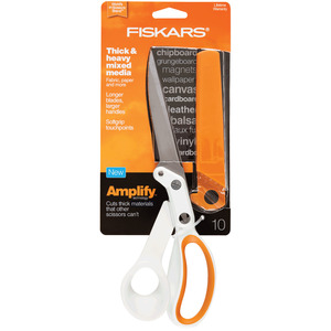 Fiskars Heavy Duty 10"    scissors   -AMPLIFY SHEARS 10", Fiskars 171020 Amplify 10" Heavy Duty Craft Scissor Shears Trimmers