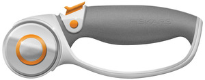 45MM      -FISKARS ROTARY CUTTR, Fiskars 45mm Rotary Cutter Titanium Blade Softgrip Comfort Loop Handle