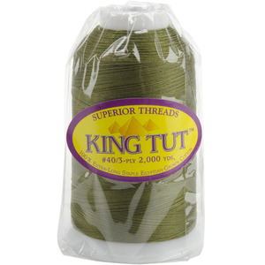 AVOCADO   -KING TUT 2000YD SPL,. Superior Threads 121-02-1008  King Tut Cotton Quilting Thread 2,000 Yards Avocado
