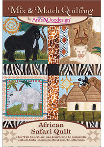 47095: Anita Goodesign 239AGHD African Safari Quilt Full Mix Match Collection CD