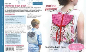 Carina Gardner Toodaloo Back Pack Pattern