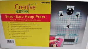 47314: Creative Notions CNSEZ Snap-Ease Small Hoop Press for 4x4"-5x7" Frames