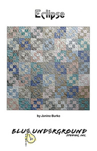 Blue Underground Studios, Eclipse Quilt Design, Sewing Pattern, for Winter Soltice, Silk Collection