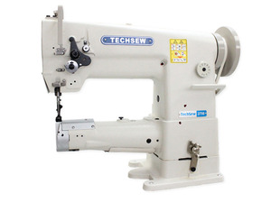 Techsew 2750 PRO, Industrial Sewing Machine, Walking Foot, Needle Feed, Leather Stitcher, 10.5" Arm, 10/16mmLift, 5mmSL, Safety Clutch, Top L Bobbin, DC 2200RPM, KD U-Table