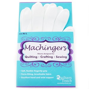 Quilters Touch 7243S Small/Medium Machingers Seamless Nylon Knit Gloves