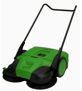 Bissell BG355 21” Deluxe Triple Brush Push Power Sweeper, 5.3 gallon container