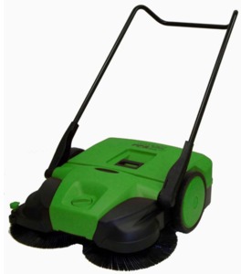 Bissell  BG497 38” Wide Deluxe Triple Brush Push Power Ourdoor Sweeper, 13.2 Gallons, 43 Pounds