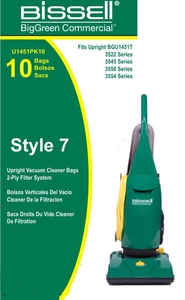 Bissell, U1451PK10, 10 Pack Bags, for BGU1451T, Upright Vacuum Cleaner