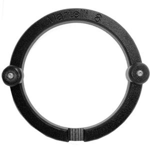 43838: Martelli GFM-08 8" Round Free Motion Quilting Hoop, 2 Knobs, Rubber Grippers