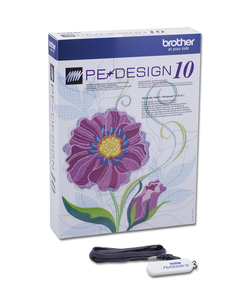 Brother SAVRPED10 PEDesign 10 Embroidery Software Upgrade Only v5.0-9.0
