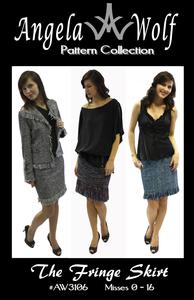 56425: Angela Wolf AW3106M Fringe Skirt Sewing Pattern