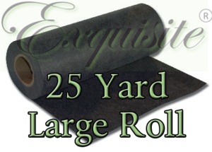 55889: Exquisite EXLR19 B4182325 Heavy Black Cutaway Stabilizer 3oz 20"x25Yds Lg Roll