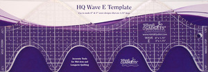 Handi, Quilter, HG00612, Wave, Ruler, Template, E, Makes, Wave, Designs, 3", &, 6", Both, 1.75", Deep