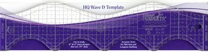 Handi, Quilter, HG00611, 3", 6", Wave, Ruler, Template, D, for, Free, Motion, Quilting, with, Ruler, Foot