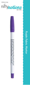 Nifty Notions, 7183, Vanishing Fabric Marker, Pen, - Purple