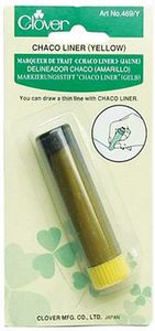 60425: Clover CL469/Y Chaco Liner, Yellow Chalk Marker Pencil