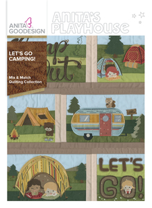 Anita Goodesign 278AGHD Lets Go Camping Mix & Match Quilting Collection CD