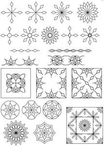 Sew Steady WT-SFXSN1-2 Westalee Spin-E-Fex Snowflakes Templates 1 And 2