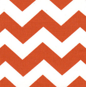 Fabric Finders 15 Yd Bolt 9.33 A Yd #1400 Orange Chevron 100% Pima Cotton Fabric 60 inch
