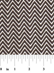 Fabric Finders 15 Yd Bolt 9.33 A Yd 1363 Chocolate Chevron 100% Pima Cotton Fabric 60 inch