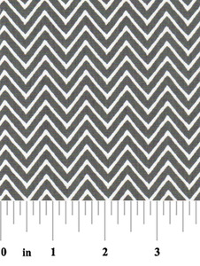 Fabric Finders 15 Yd Bolt 9.33 A Yd 1360-1 Grey Chevron 100% Pima Cotton Fabric 60 inch
