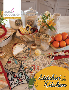 Anita Goodesign PRPL05 Stitchin' in the Kitchen 160 Design Collection CD