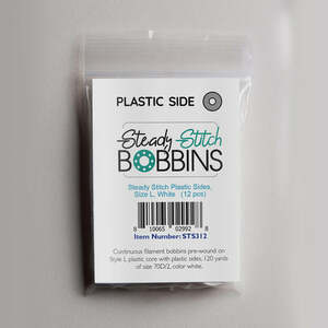 144 White Reusable Pre-wound L-Style Plastic Bobbins for Embroidery  Machines (SA155)