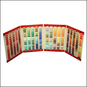 Floriani FTC360M Real Thread 360 Colors Chart Card, 40wt Poly, Metallic, Variegated for Machine Embroidery