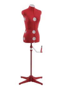 64011: Singer DF150SM_RD 12 Key Adjustable Small Medium Dress Form Red