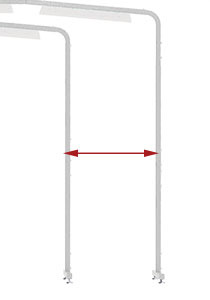 (ACC-01-11962), 11962, Grace Luminess 2' Extension for Free Standing 5' or 10' Floor Lamp Light Bar