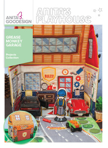 Anita Goodesign PROJ102 Grease Monkey Garage Projects Collection CD, 18 Panels in 4 Sizes for 6x10, 9.5x14" Hoops