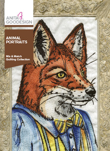 Anita, Goodesign, 306AGHD, Animal, Portraits, Mix, Match, Quilting, 18, Designs, Collection, CD