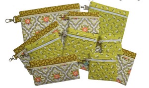 65245: Embroidery Garden Zipper Bags Set Embroidery Designs on CD