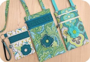 Embroidery, Garden, 2, Zipper, Purse, Set