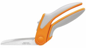 Fiskars F1908 Razor Edge Easy Spring Action 8" Fabric Scissors Shears Bent Trimmers for Tabletop Cutting