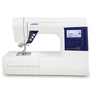 65889: Juki HZL-G220 180 Stitch Sewing Quilting Machine LED, 8"Arm, Font, 8 BH's, Start/Stop, Neele Up/Down, Threader &Trim, Box/Drop Feed, 6Feet, 6Mo0%APR*