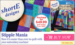 66865: DIME Stipple Mania 159 Quilting Designs CD to Piece, Sandwich & Embroider