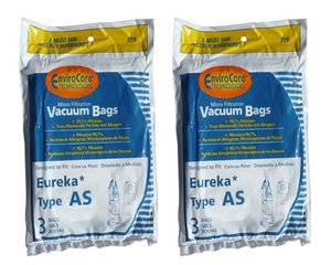 Eureka 68155-6 Style AS Premium Bag for use with Eureka AS1050 Series (6 pack)