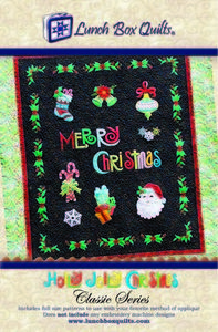 Lunch Box Quilts QP-HJ-DD Holly Jolly Christmas Classic Applique Quilt Pattern on CD