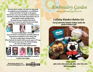 Embroidery, Garden, In, the, Hoop, Full, Lullaby, Blanket, Babies, Embroidery, Designs, on, CD