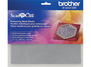 Brother CAEBSSMS1, Embossing, Silver Metal Sheets, for ScanNCut, CM650W