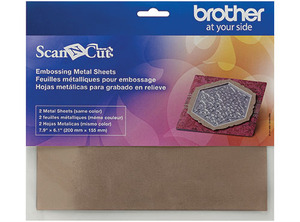 Brother CAEBSBMS1, Embossing, Brass Metal Sheets, for ScanNCut, CM650W