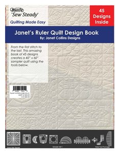 86504: Westalee Ruler Quilt 40x60 Ebook 51Pages 45Designs Janet Collins