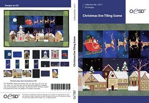80387: OESD Christmas Wintery Eve 21¼" x 36¾" Tiling Scene CD