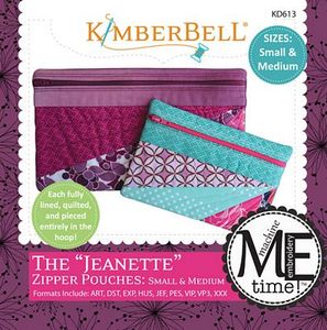 KimberBell, KD613, The, Jeanette, Small, Medium, Design, CD, KimberBell KD613 The Jeanette - Sm & Med Embroidery Designs CD