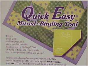 Sew, Biz, MBT100, Quick, Easy, Mitered, Binding, Tool, Sew Biz MBT100 Quick Easy Miter Binding Tool for Quick and Easy Perfectly Mitered and Square Corners