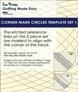 Sew Steady WT-CMC-1 Westalee Corner Mark Circles Template Set 1 - 2 Piece Set